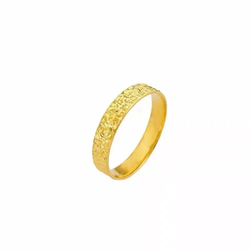 Glänzender echter 18-Karat-Goldring für Damen, hochwertiger Luxus-AU750-Ring, Party-Bankett, edler Schmuck